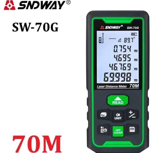 SNDWAY Laser Distance Meter SW-G4S SW-HD H-D510A Green Digital Rangefinder Electronic Roulette Trena Laser Tape Measure Ruler