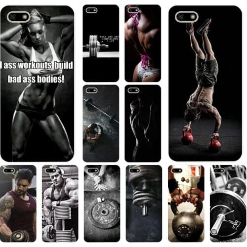 120H Loving Bodybuilding Gym Fitness Soft Silicone Tpu Cover Case for huawei Honor 7a pro 7x play case