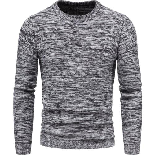 New Mens Knitwear for Autumn Winter Mens Mixed Color Sweater Tops