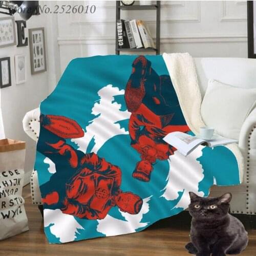 NEW Jojos Bizarre Adventure Blanket 3D Print Anime Adult Fleece Quilt Teens Travel Sofa Keep Warm Child Throw Plush Blankets 03