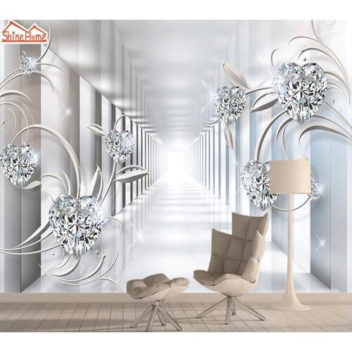 Wallpapers 3d Mural Wallpaper for Living Room Contact Wall Paper Papers Home Decor Murals In Walls Rolls Abstract Space Floral