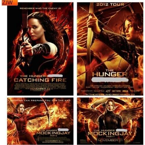 Full Round Diamond Painting 5D Hunger Game Diamond Embroidery Mosaic Cross Stitch Diamond setting Home Decor