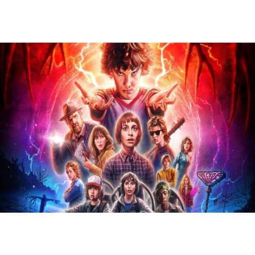 Custom Stranger Things High Art Silk Canvas Poster Print Movie Picture For Living Room Wall Decor Wall Art Posters Home Decor