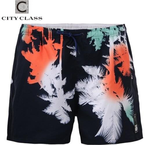 City Class 2018 Mens Summer New Leisure Wild Loose Beach Shorts Short Length Bermuda Masculina European Size Boardshorts 1749