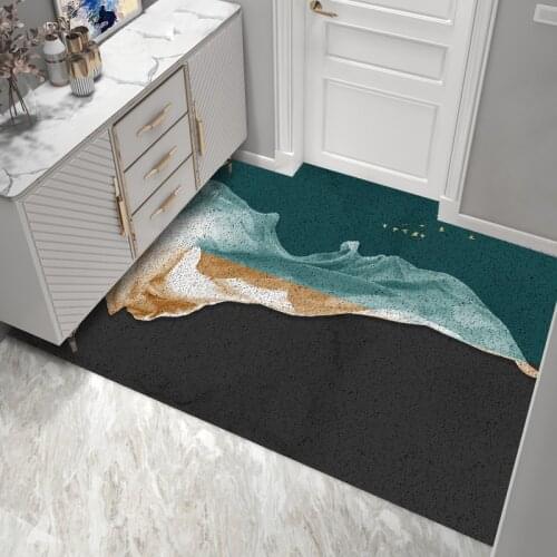 Modern Light Luxury Entrance Door Mat Carpet Living Room Mat Silk Loop Can Be Cut Custom Mat Carpet Anti-slip Mat Home Door Mat