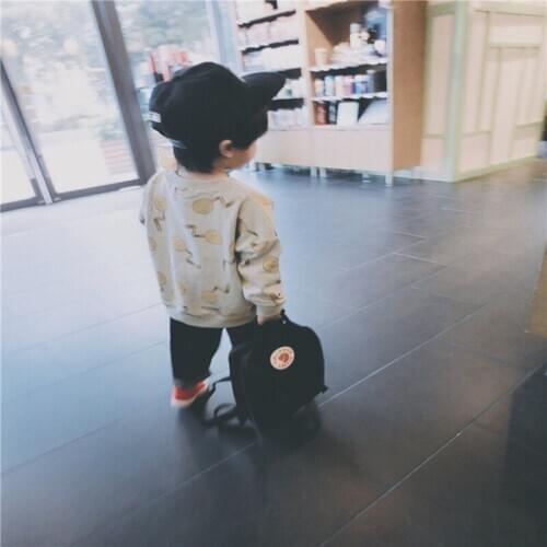 Baby Boy and Girl Sweatshirts 2016 childrens cartoon round neck hedging loose thin cashmere sweater Kids Fashion Top Clothes