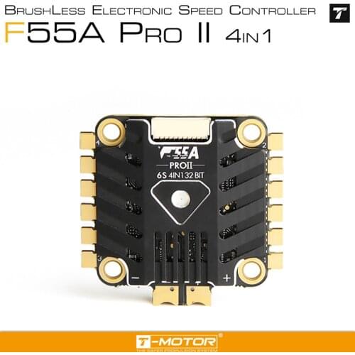 TMOTOR F55A PRO II 6S 4IN1 32bit FPV ESC BLHeli_S 32 bits Dshot 1200 sans balais pour pieces de rechange FPV Accs