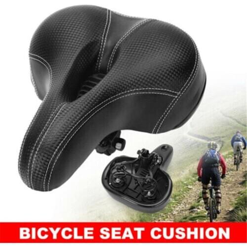 Bicycle Saddle Mountain Road MTB Bike Wide Big Bum 3D Cushion Pad Shock Absorber Outdoor Cycling Hollow Saddle Seat Comfort