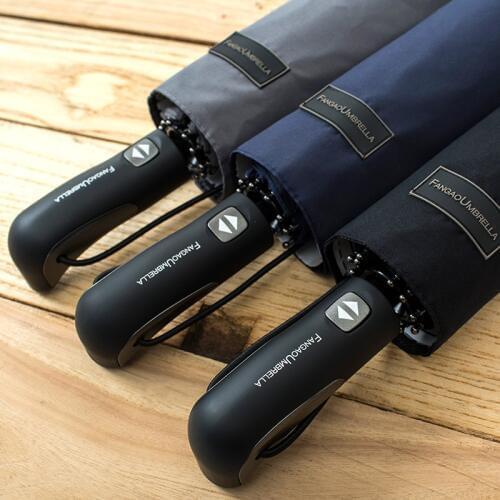 Pure color Wind Resistant Folding Automatic Umbrella Rain Women Auto Luxury Big Windproof Umbrellas Rain For Men 10K Parasol