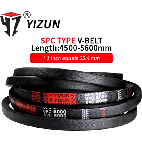 YIZUN SPC Type SPC4500~5600mm Hard Wire Rubber Drive Pitch Length Girth Industrial Transmission Agricultural Machinery V Belt