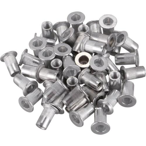 M4x10mm Stainless Steel Threaded Blind Rivet Nut Insert Nutserts 50pcs