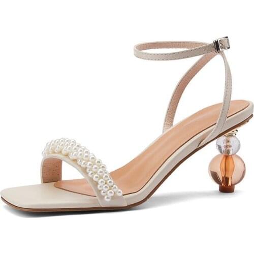 SONDR Gladiator Sandals High Heels Shoes Fall Best Street Look Females Square Head Open Toe Clip-On Strappy Sandals Women