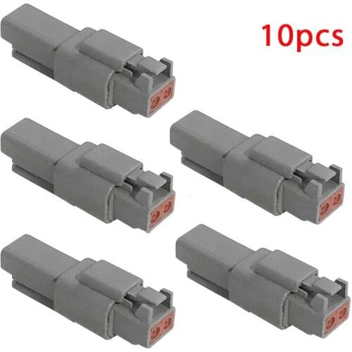 10Pcs Deutsch DT 2 Way Pin Male/Female Kit Electrical Connector Plug Waterproof Connector for Car Truck