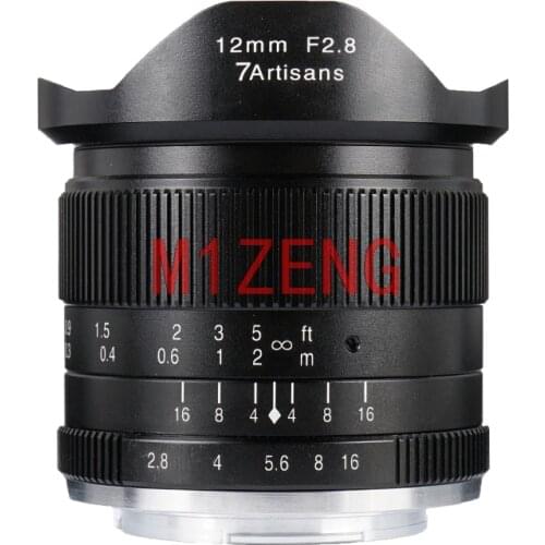 12mm F2.8 APS-C Wide Angle Manual Focus Prime lens for Sony E/fuji FX/canon eosm/olympus panasonic m43 mirrorless camera