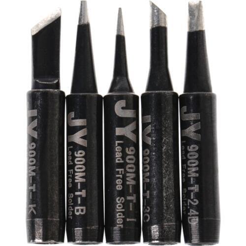 5Pcs Lead-Free Soldering Solder Iron Tips 900M-T For Hakko 936 SAIKE 909D 852 936d