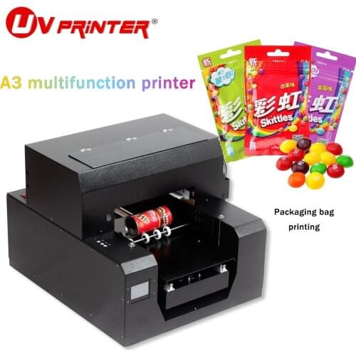 A3 multi-function inkjet printer for large-scale printing of DIY patterns on various materials of silicone/plastic/acrylic/glass
