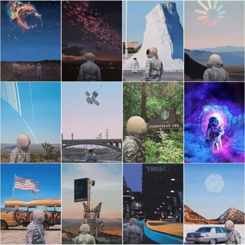 Astronaut Diy 5D Diamond Paintings Spaceman Full Square and Round Hanging Painting Embroidery Mosaic Cross Stitch for Gifts