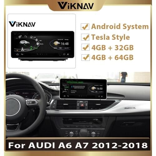Car Android Multimedia Player 10.25 Inch For-AUDI A6 A7 2012 2013 2014 2015 2016 2017 2018 auto radio Payler GPS Navigator WIFI