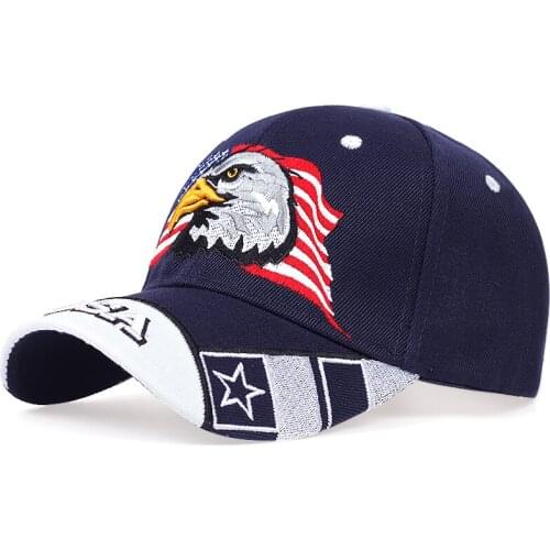 New Fashion Men baseball Cap USA Flag Eagle Embroidery hip hop Caps Snapback hats Fitted Casual Gorras Dad Hats For Men Women