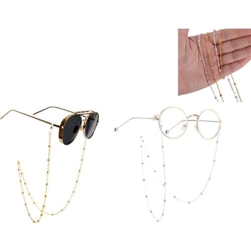Fashion Eye Glasses Sunglasses Spectacles Chain Holder Cord Lanyard Necklace Reading Glasses Chain Gold Beads Sunglasses Chain
