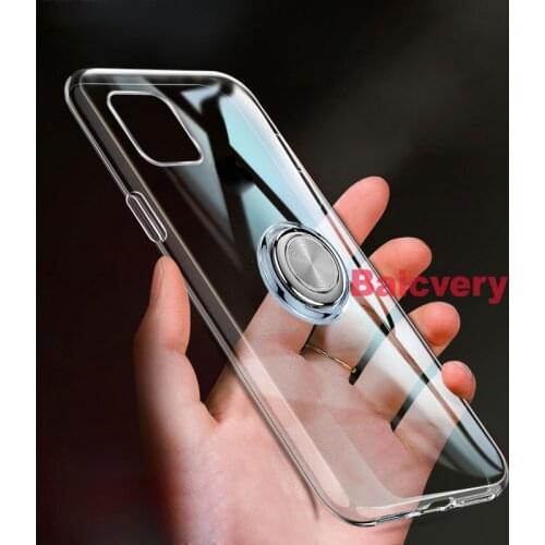 Case for Umidigi A11 Cover Magnetic Car Finger Ring Holder Soft TPU Shockproof Case for Umidigi A11 Coque