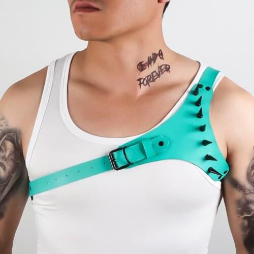 Men Exotic Leather BDSM Bondage Tanks Belts Adjustable Harness Belt Gay Male Erotic Sex Chest Straps Toys Man Sexy Lingerie