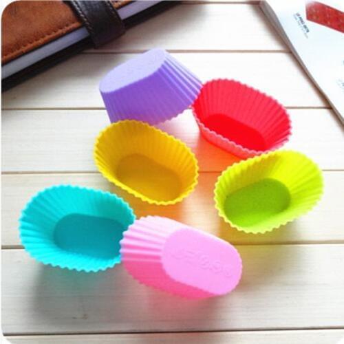Elliptic Muffin Silicone Cake Chocolate Soap Pudding Jelly Candy Ice Cookie Biscuit Mold Mould Pan Bakeware F20173429