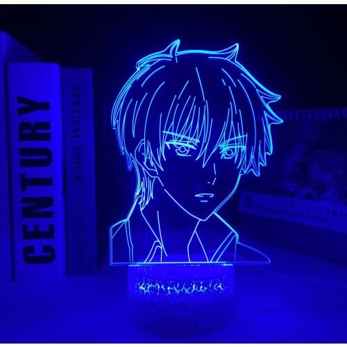 Fruits Basket Kyo Sohma Acrylic 3D White Base Lamp Anime for Bedroom Decor Night Light Child Birthday Gift Desk LED Light Manga