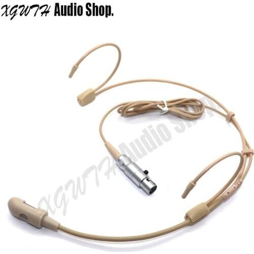 Head Wearing Headset Microphone Hypercardioid Condenser Headworn Mic for Shure SLX ULX QLX GLX PGX UT Mini 4 Pin XLR TA4F