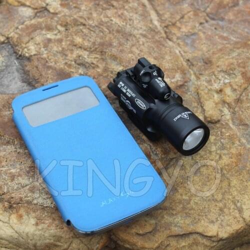 Hot sale new arrival LED weapon X400 Handgun Flashlight With Red Laser Sight for rifle scope for hunting CL15-0036