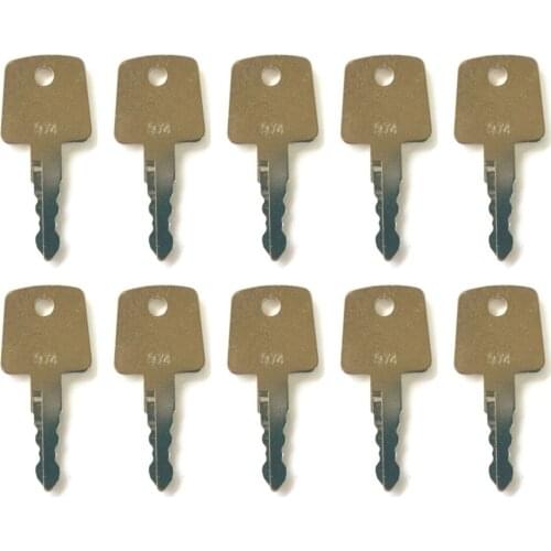 10pc Sakai Roller Ignition Keys Heavy Equipment Asphalt Roller Key 974