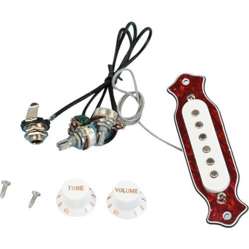 Single Coil Magnetic Guitar Pickup Volume Tone Knob For Folk Acoustic Guitar