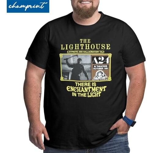 The Lighthouse T-Shirt Men Midsommar Horror Movie Funny Big Tall Tees Crewneck Short Sleeve T Shirt Large 4XL 5XL 6XL Tops