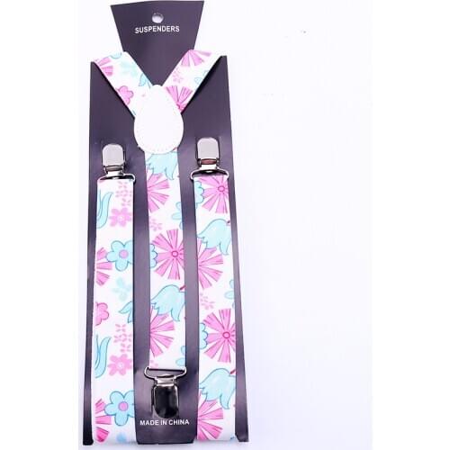 Mens Shirt Suspenders For Trousers Pants Holder Braces Wedding Suspender Belt Straps Fashion Flower Floral Gallus Adjustable