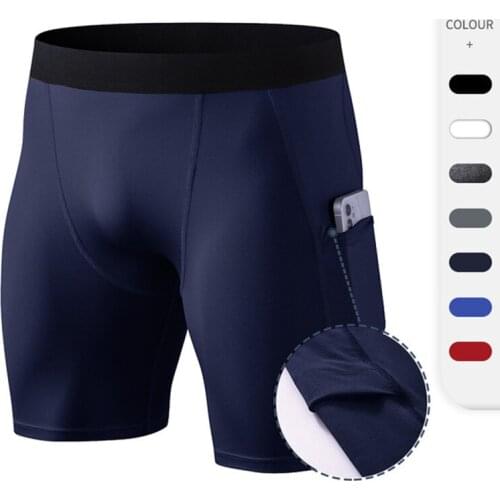 Male Athletic Sports Shorts Trousers Running Pants 2021 Summer Jogging Sweatpants Compression Training Tights Underwear Crossfit