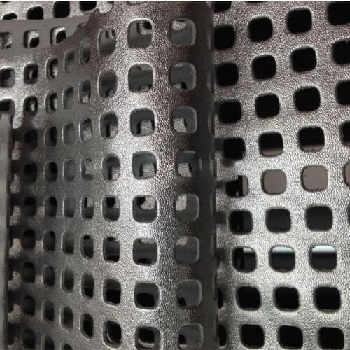 Metallic Sliver Hollowed Perforated Genuine Cow Leather Fabric for Handbag/shoes /clutch/DIY,Free Shipping
