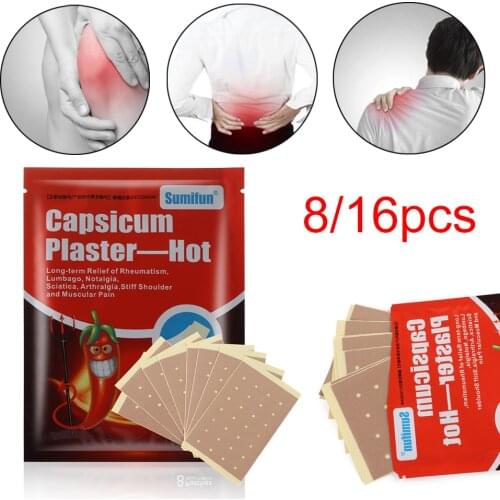 Rheumatic Arthritis Patches Self Heating Massage Relaxing CapsicExternal Use Capsicum Plaster Neck Pain Relief Joint Pain Patch