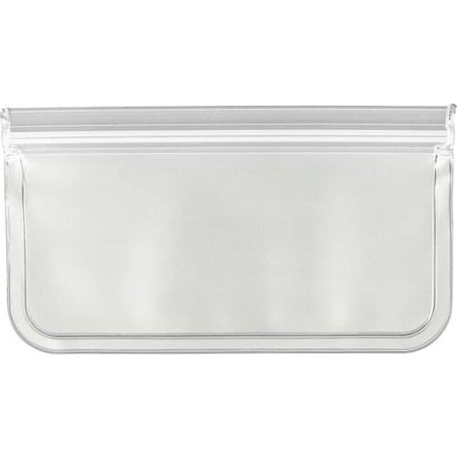 Translucent PEVA Food Storage Bag Reusable Ziplock Design Shut Bag Fruit Meat Milk Food Container Fridge Fresh Keeping Bag