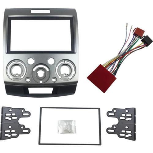 Radio Stereo Panel For Ford Everest Ranger Mazda Bt-50 Bt50 Double 2 Din Fascia Dash Installation Trim Kit Face Plate Bezel(17