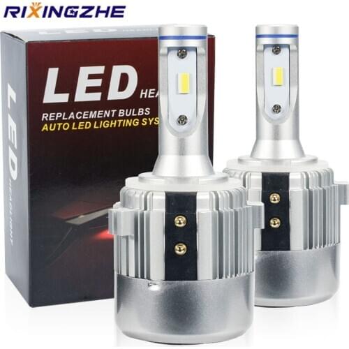RXZ 2PCS Canbus H7 Headlights Low Beam CSP Chips For VW Golf 6 Golf 7 Passat Touran Tiguan T-ROC 72W 8000LM 6000K Error Free