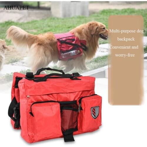 Dog Self Backpack Portable Luggage Thickened Multi-function Bag For Dogs Chinchilla Backpack Golden Retriever Accessories E