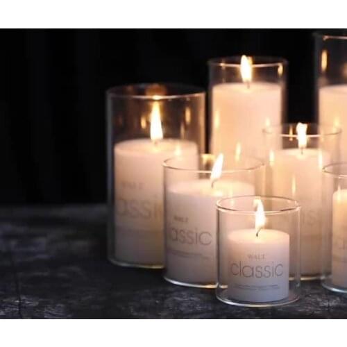 Glass Cylinder Vases for Floating Candles Decorative Centerpieces for Home or Wedding Clear Candle Holder