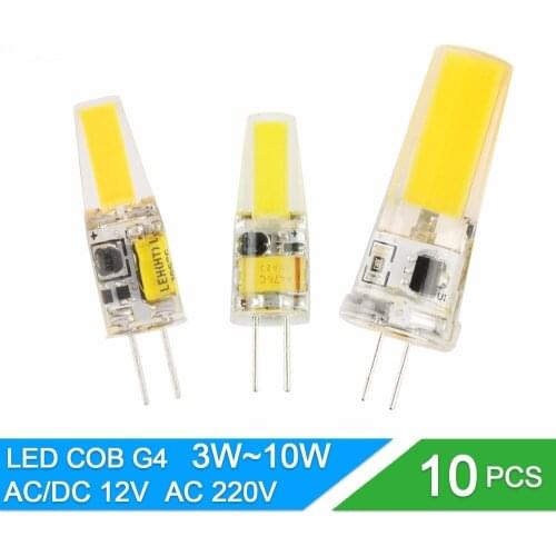 LED G4 G9 Lamp Bulb 3W 6W 10W AC/DC 12V 220V 240V COB SMD LED G4 G9 Dimmable Lamp replace Halogen Spotlight Chandelier