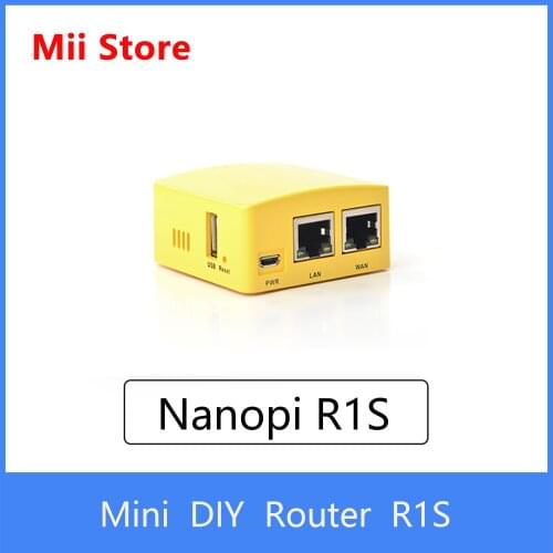 Friendly NanoPi R1S small route, all-in-one H3/H5 dual Gigabit Ethernet port 512M memory OpenWRT, easy to carry