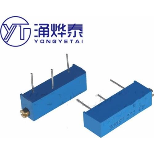 YYT 10PCS 3006P precision multi-turn adjustable potentiometer 1K2K5K10K20K50K100K200K500K -1-103