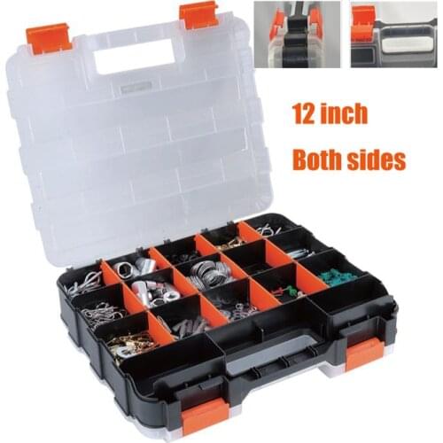 12-inch high-grade/both sides/ plastic parts boxes, storage compartments storage tools, electronic components storage box