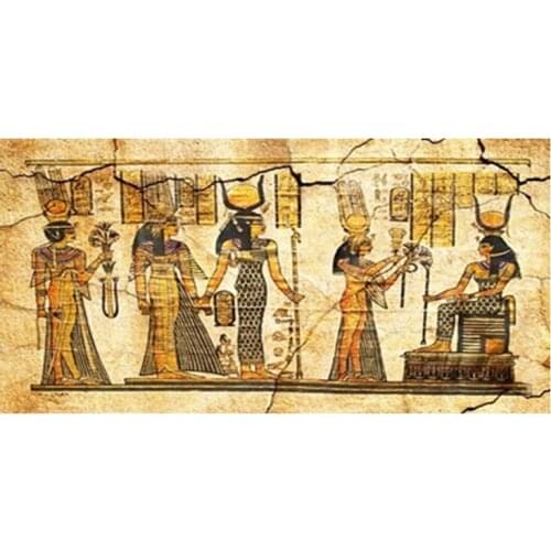 Ancient Egyptian Papyrus and Hieroglyph Decor Aged Egypt Hieroglyphics Microfiber Beach Travel Sports Gym Towel Yoga Gift