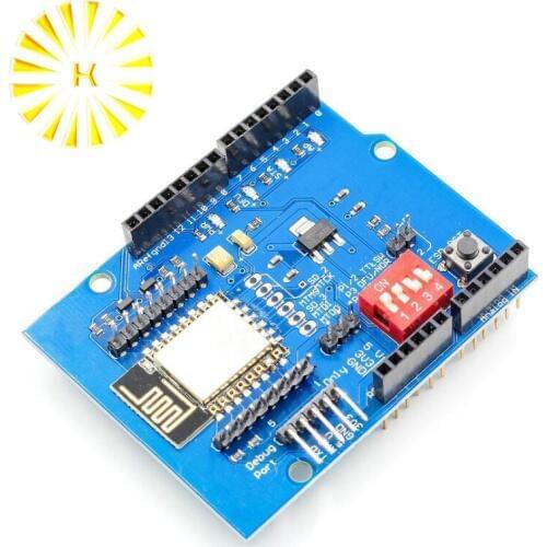 ESP8266 ESP-12E UART WIFI Wireless Shield Development Board For Arduino UNO R3 Circuits Boards Modules ONE Connector