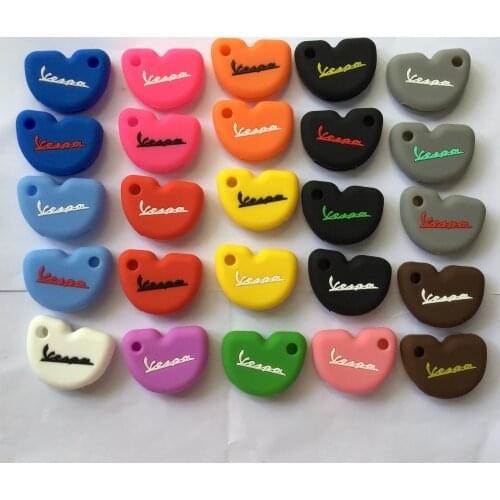 25pcs Rubber Silicone Key Covers For Vespa S LX LXV GTS SPRINT PRIMAVERA Piaggio New Fly 3vte 125 gts gtv 250 300 Key Holder