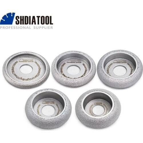 SHDIATOOL Diameter 75mm Vacuum Brazed Diamond Profile Grinding Wheel Diamond Grinding Disc 75mm Abrasive Grinding Wheels